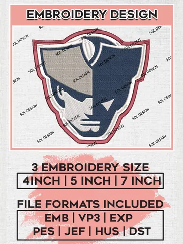 MiLB Somerset Patriots Embroidery Design Files, MiLB Somerset Patriots Logo, Minor League Baseball Logo Embroidery Designs, MiLB embroidery designs, Machine embroidery designs, Digital Download $6.99