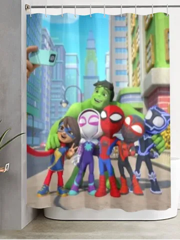 Spidey and amazing friends Shower Curtain $48.00