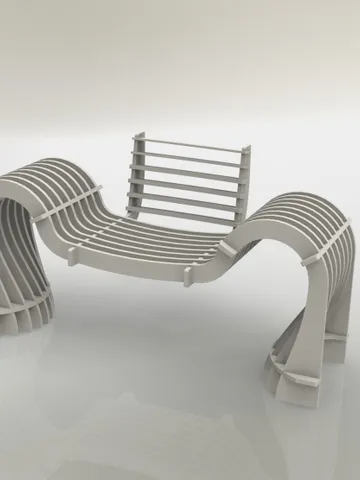 Digital Template Cnc Router Files Cnc Parametric Chair Files for Wood Laser Cut Pattern $7.50