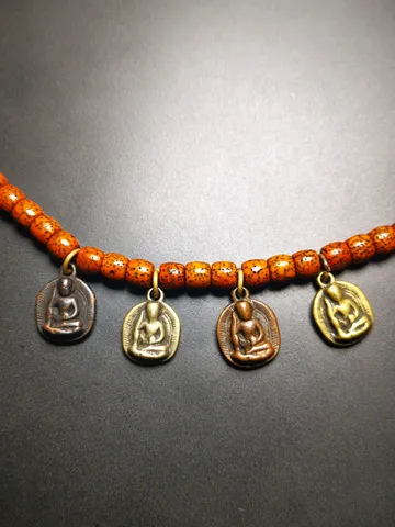 Gandhanra Handmade Amulet,Jetsun Milarepa Pendant, Mala Pendant, Prayer Beads Accessories,Made of Cold Iron $9.99