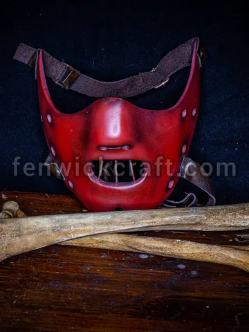 Hannibal Lecter Mask / Red Halloween Killer Friday the 13th $165.00