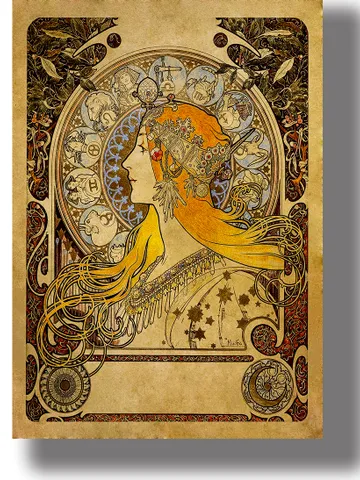 Zodiac. Alphonse Mucha. $21.00