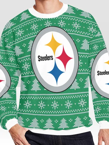 Pittsburgh Steelers Ugly Christmas Sweater, Christmas Sweatshirt $60.00