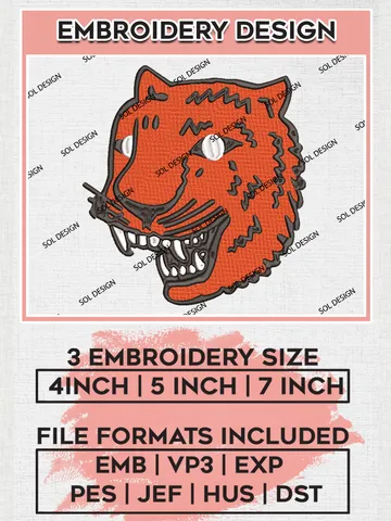 Detroit Tigers Logo Embroidery Designs, MLB Detroit Tigers Embroidery Design, MLB Embroidery Design Files, MLB Logo, 3 sizes, Machine embroidery Files, Digital Download $6.99