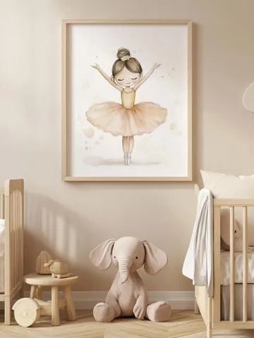 Ballerina Nursery print, nursery decor printable wall art; Nutcracker kids room watercolor art; digital download; Christmas kids room decor $6.60
