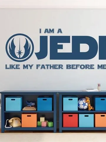 Star wars Wall Decal Jedi Sticker Birthday party decoration Backdrop ik2200 $23.99