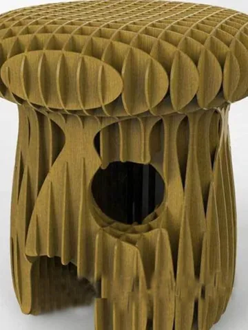 Digital Template Cnc Router Files Cnc Stool - Pet House Files for Wood Laser Cut Pattern $6.50
