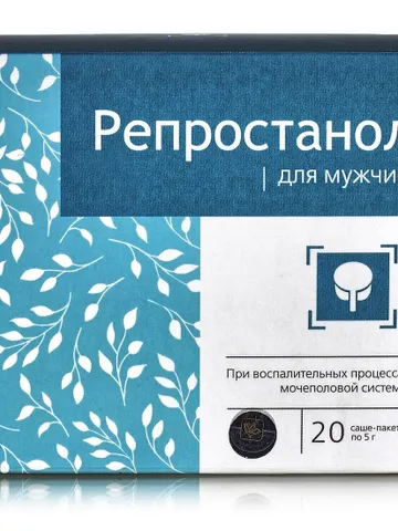 Reprostanol for men. Prostatitis, 20 sachet-packs of 5gr $50.00