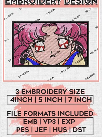 Sailor moon embroidery design, Sailor moon embroidery, Anime design, Embroidery file, Embroidery shirt, Digital download EMB_ANIME_115 $6.99