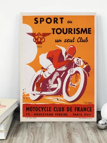 Sport tourisme, vintage poster. $4.00