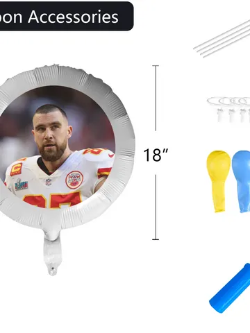 Travis Kelce Foil Balloon $24.00