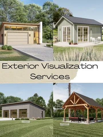 Realistic 3D House Exterior Rendering Services: Architectural Visualization $286.84