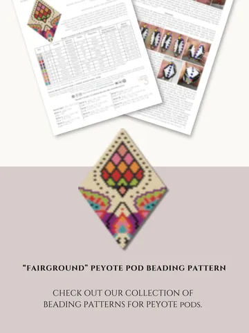 Peyote Pod Pattern Fairground - Beaded Ornament Tutorial