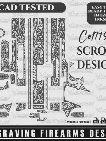 Engraving Firearms Design Colt 1911 Scroll Design $59.99