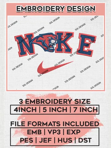 Nike Houston Cougars Machine Embroidery Design, NCAA Houston Cougars Embroidery Design Design files, NCAA Embroidery Designs, NCAA Machine Embroidery Designs, Digital Download $6.99