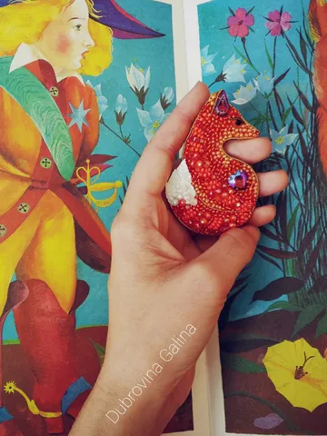 handmade brooch "Fox"