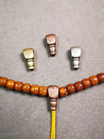 Gandhanra Tibetan Guru Bead,Mini Size T-drilled 3-Hole Prayer Bead,Mala Bead,Connector Bead for Buddhist Bead Accessories $15.99