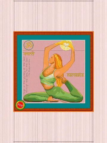 Yoga Cross Stitch Pattern | Yogini | Asana $5.00