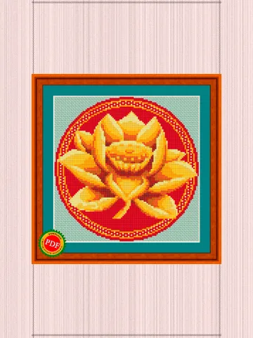 Lotus Flower Cross Stitch Pattern | Sacred Lotus $4.00