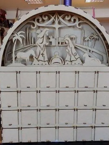 Digital Template Cnc Router Files Cnc Chest of Drawers Calendar Files for Wood Laser Cut Pattern $6.50