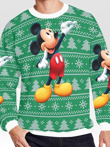 Mickey Mouse Ugly Christmas Sweater, Christmas Sweatshirt $60.00