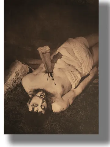 Dead vampire. Gloomy vintage photographic art. $21.00