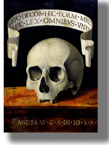 Portrait of a Man. Memento Mori artwork. $21.00