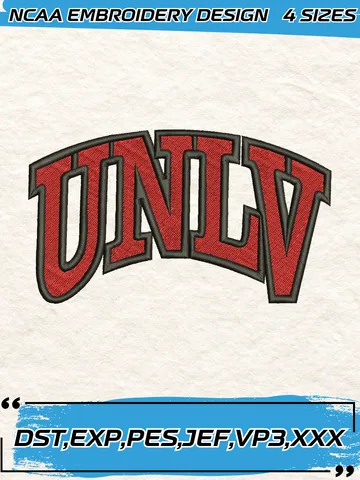 UNLV Rebels Embroidery Designs, Football Team NFL Machine Embroidery Digitized Pes Files, 4 Sizes, Digital Download $4.99
