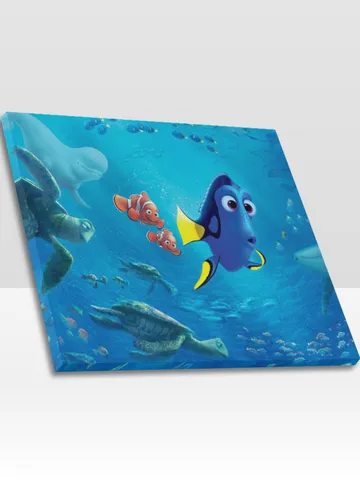 Finding Nemo Dory Frame Canvas Print, Wall Art Home Decor Poster $24.00