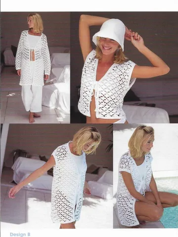 Crochet Cardigan  pattern , women Cardigan ,Crochet Pattern only , summer cardigan, mesh cardigan, Instant download. $6.68