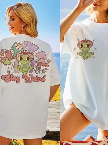Stay Weird PNG-Trippy Sublimation Digital Design Download-floral png, smiling png, flower tshirt design, vintage png, trippy png, funny png $4.28