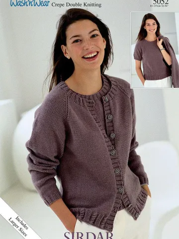 Cardigan sweater knitting pattern women ladies jumper jacket pattern pdf instant download $6.68