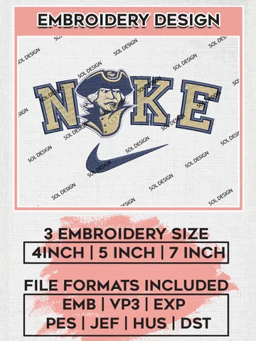 Nike George Washington Colonials Machine Embroidery Design, NCAA George Washington Colonials Embroidery Design files, NCAA Logo Embroidery Designs, NCAA Machine Embroidery Designs, Digital Download $6.99