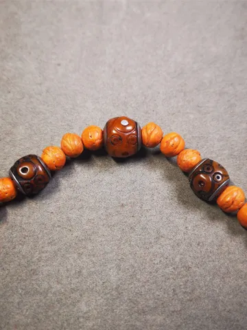Gandhanra Tibetan Mala Spacer Beads Set,Bone Carved Marker Beads for Prayer Beads Necklace Accessories,Made of Yak Bone and Copper $29.99