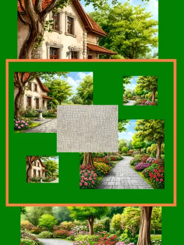 Dollhouse Photo Background. 1:12. Digital. Photo background with nature images.