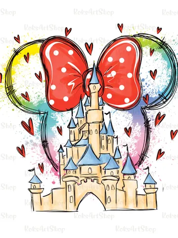 Mouse ears castle png, mouse ears clipart, mouse love, family vacation png, magical kingdom png clipart, mouse ears with bow $2.50