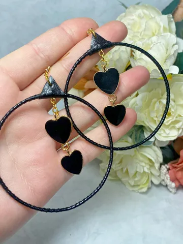 Handmade ring earrings. Bijouterie. $18.00