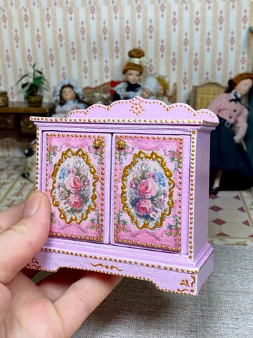 Cabinet for dollhouse .1:12. Handmade. Dollhouse miniature