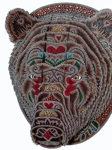 Digital Template Cnc Router Files Cnc Bear Head Files for Wood Laser Cut Pattern $6.50
