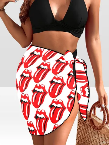 Rolling Stones Beach Sarong Wrap $29.97