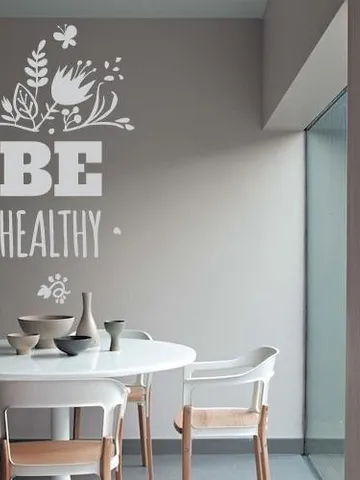 Be healthy Wall decal Eco food cafe Kitchen Restaurant decor Sticker s182 $23.99
