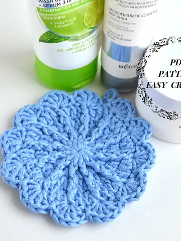 Crochet face scrubbies pattern, Reusable cotton rounds pdf, Easy crochet pattern, Reusable face wipes pattern $1.90