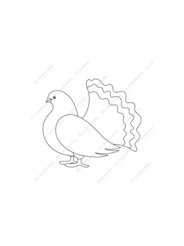 Pigeon bird vector doodle EPS $10.00