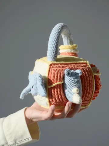 Crochet pattern Safari activity baby cube $8.50