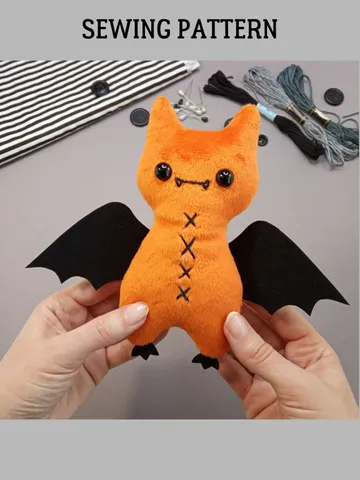 Plush Bat Sewing Pattern PDF $4.70