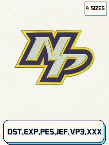 Nashville Predators Alternate Logos Embroidery Design Files, NHL Logos Embroidery Designs, Machine Embroidery Files, 4 Sizes
