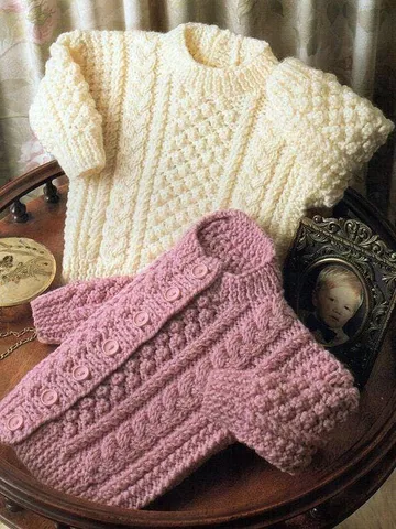 Baby Aran sweater Baby aran cardigan baby knitting pattern children kids aran jumper pattern $6.68