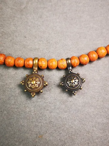 Gandhanra Handmade Buddhist Mala Counter Clip,Bum Counter Clip for Prayer Beads,Dharmachakra / Prayer Wheel ,Mandala Shape $19.99