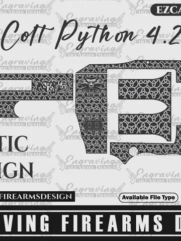 Engraving Firearms Design Colt Python 4.25 in Celtic Design $59.99