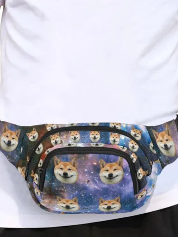 Custom Fanny Pack, Your Dog Cat Face on Fanny Packs, Funny Gift, Personalize Fanny Pack, Waist Bag $48.00